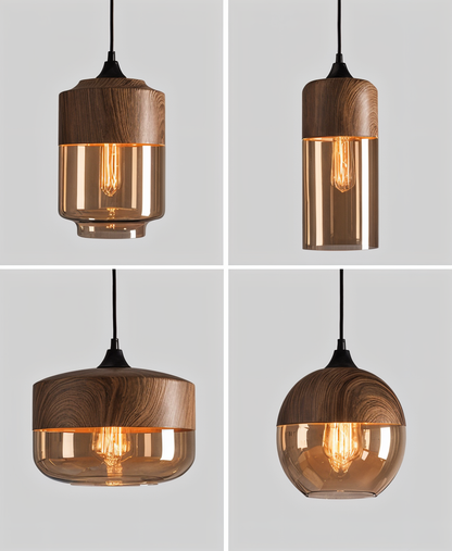 Éclat Nordique – Suspension en verre au style loft moderne inspiré du design scandinave