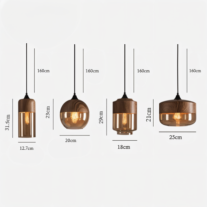 Éclat Nordique – Suspension en verre au style loft moderne inspiré du design scandinave