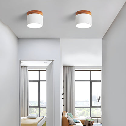 Lueur Sucree – Lampe pastel avec finition bois