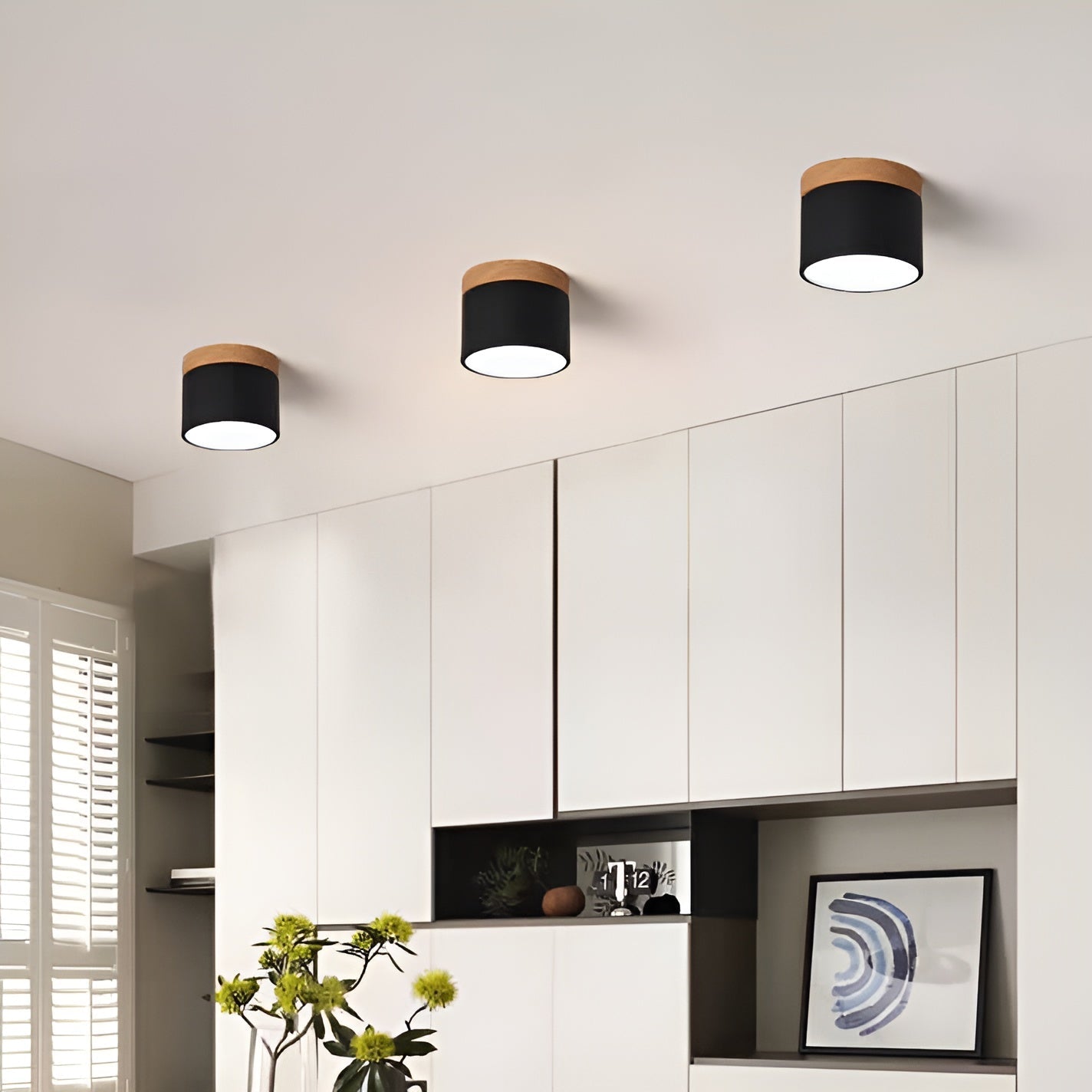 Lueur Sucree – Lampe pastel avec finition bois