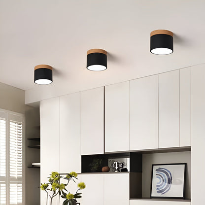 Lueur Sucree – Lampe pastel avec finition bois