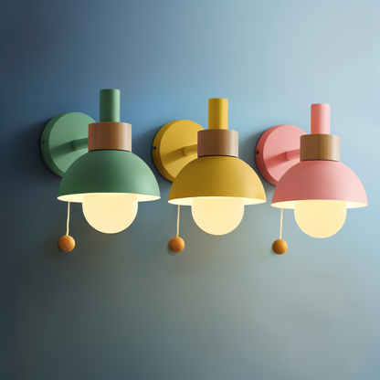 Faisceau Sucre – Applique coloree avec cadre en bois