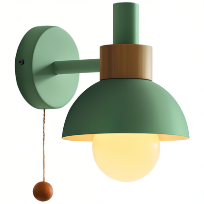 Faisceau Sucre – Applique coloree avec cadre en bois