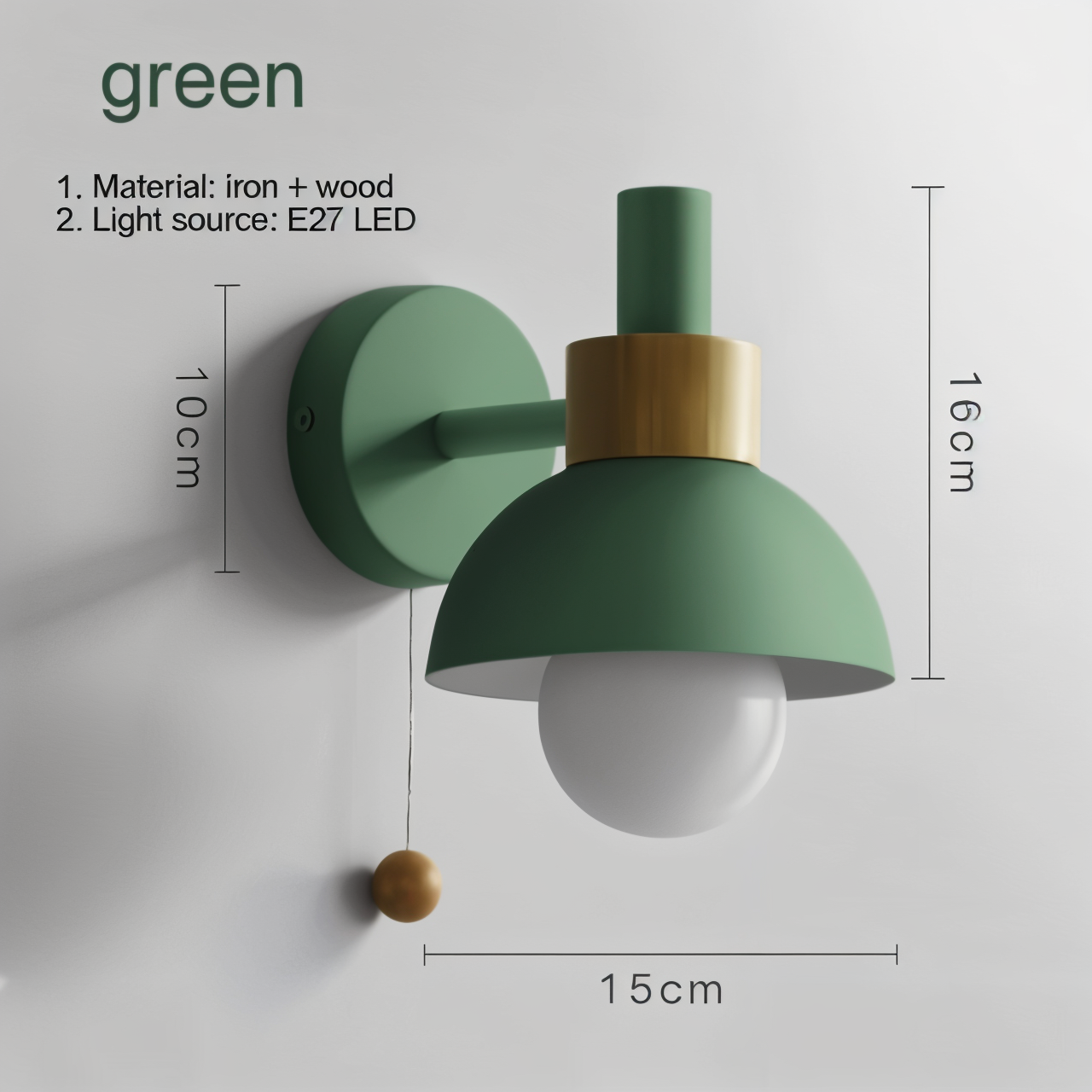 Faisceau Sucre – Applique coloree avec cadre en bois