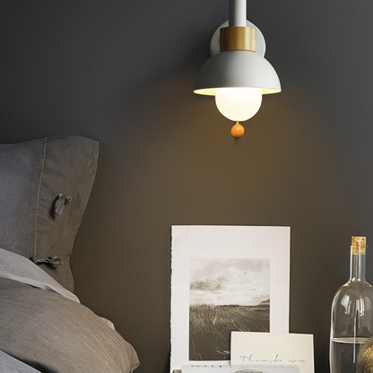 Faisceau Sucre – Applique coloree avec cadre en bois