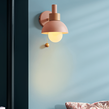 Faisceau Sucre – Applique coloree avec cadre en bois