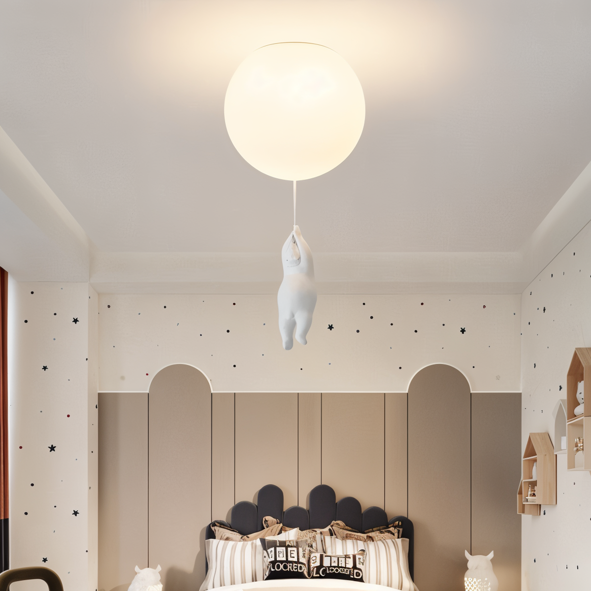OursNuage – Lampe enfantine au style animal tendre