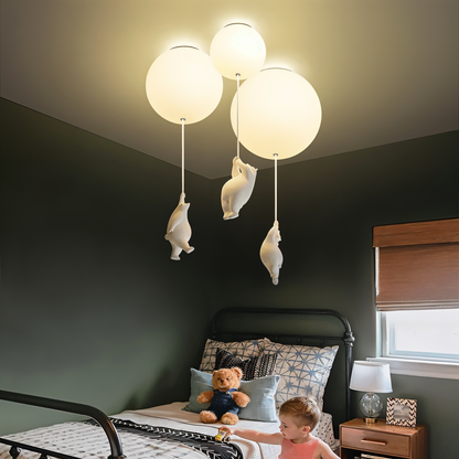 OursNuage – Lampe enfantine au style animal tendre