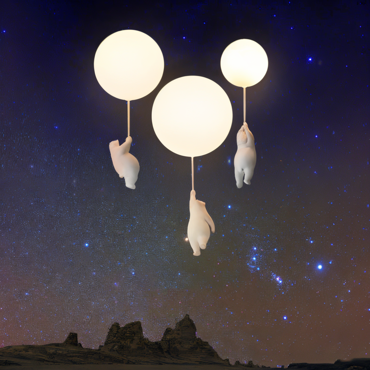 OursNuage – Lampe enfantine au style animal tendre