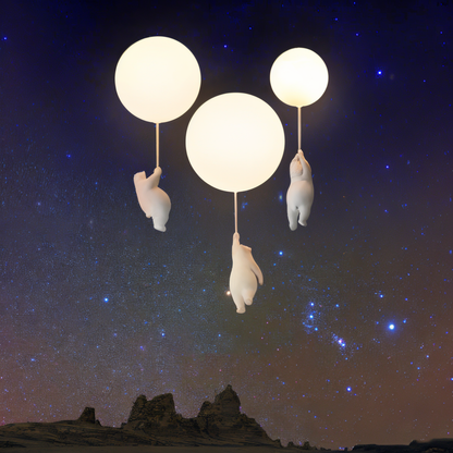 OursNuage – Lampe enfantine au style animal tendre