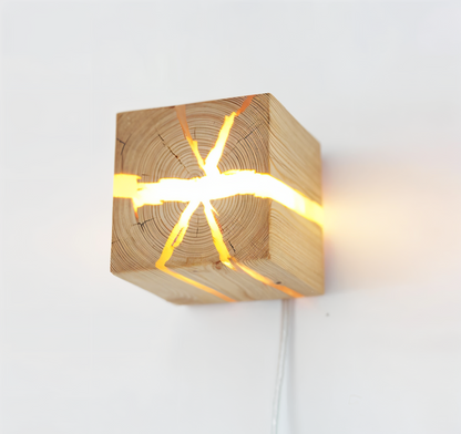 BoisFendu – Applique naturelle avec motif de fissure