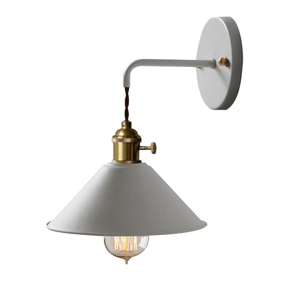 Applique murale vintage rétro - Lampe murale en métal en forme de cône