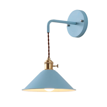 Applique murale vintage rétro - Lampe murale en métal en forme de cône