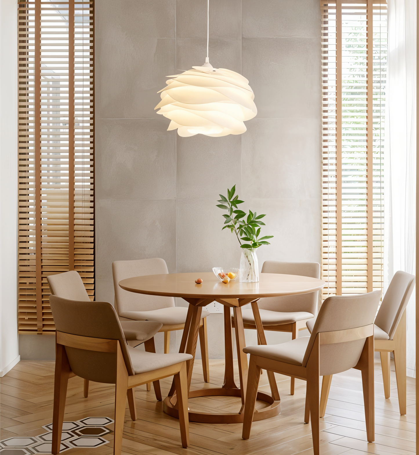 Elina – Lampe suspendue LED florale