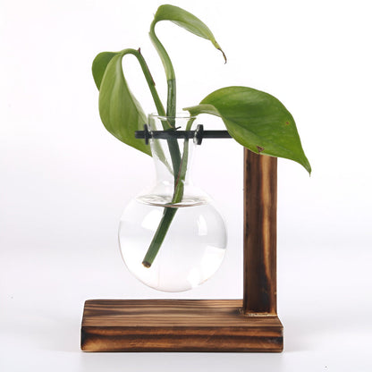 Valethra – Support de Plantes Hydroponique en Bois Rustique