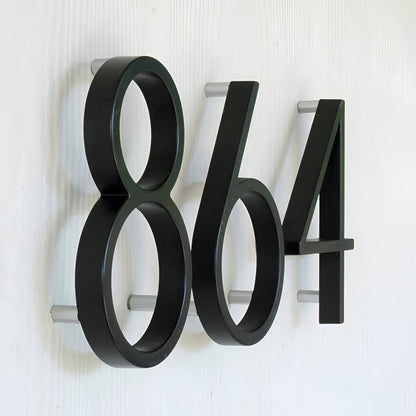 Numéro Élégance – Plaque de numéro de maison moderne en noir mat