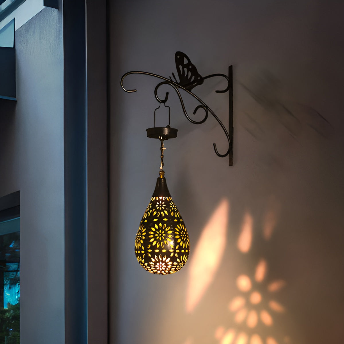 SolÉclat Jardin – Lumière solaire à motifs ajourés