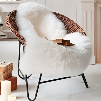 Ciarra – Tapis en fausse fourrure ultra moelleux