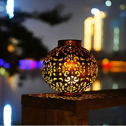 Lanterne Solaire Vintage – Lampe extérieure étanche à énergie solaire au style rétro