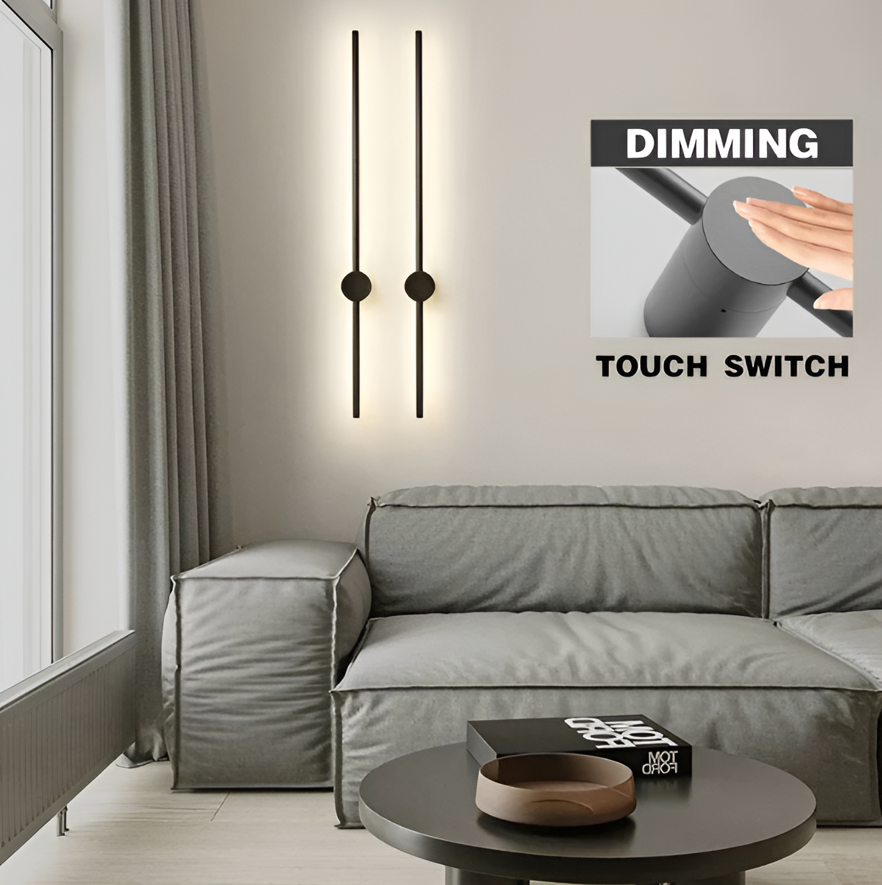 Ligne Scandinave – Applique murale LED linéaire au style épuré nordique