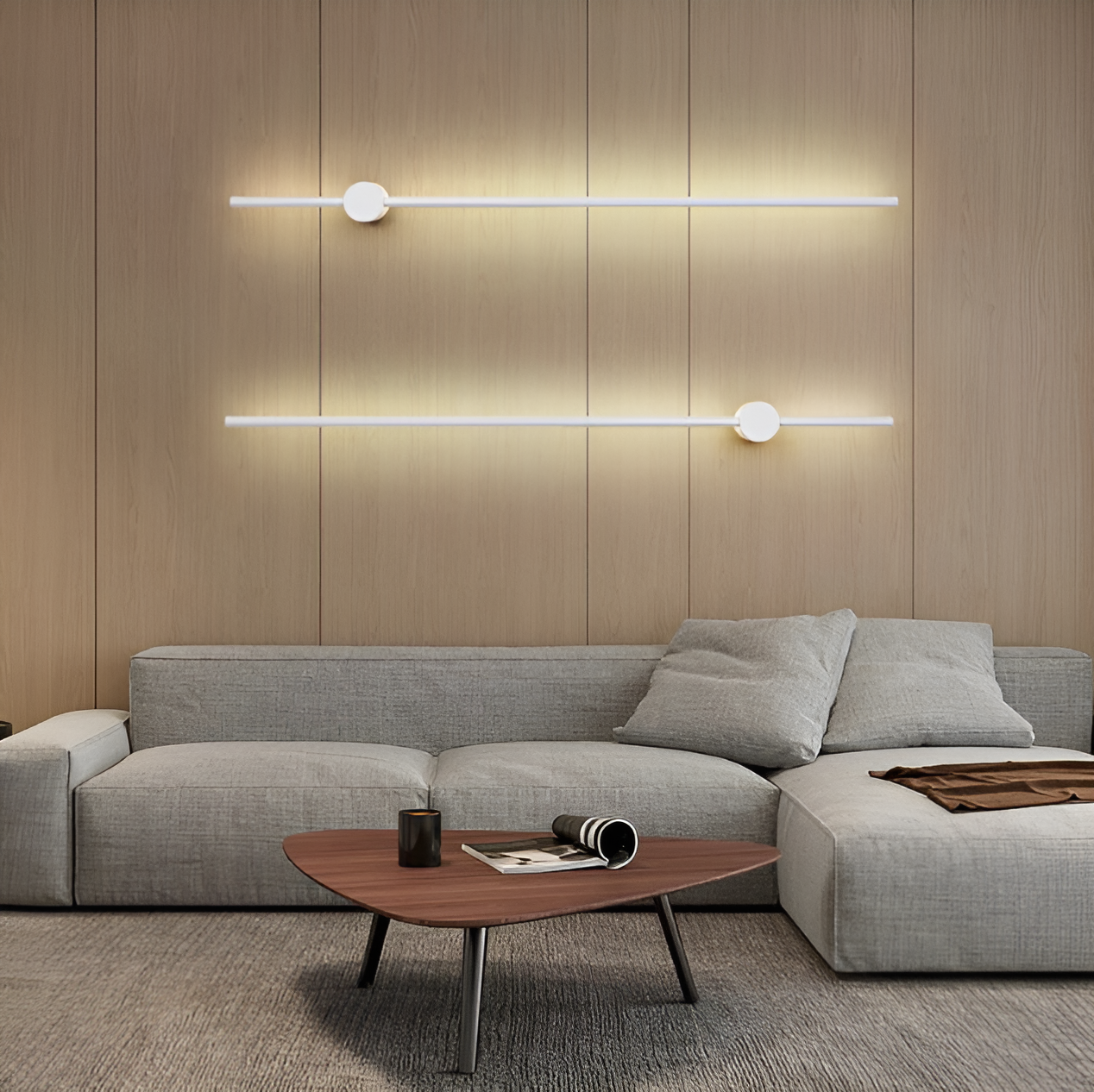 Ligne Scandinave – Applique murale LED linéaire au style épuré nordique