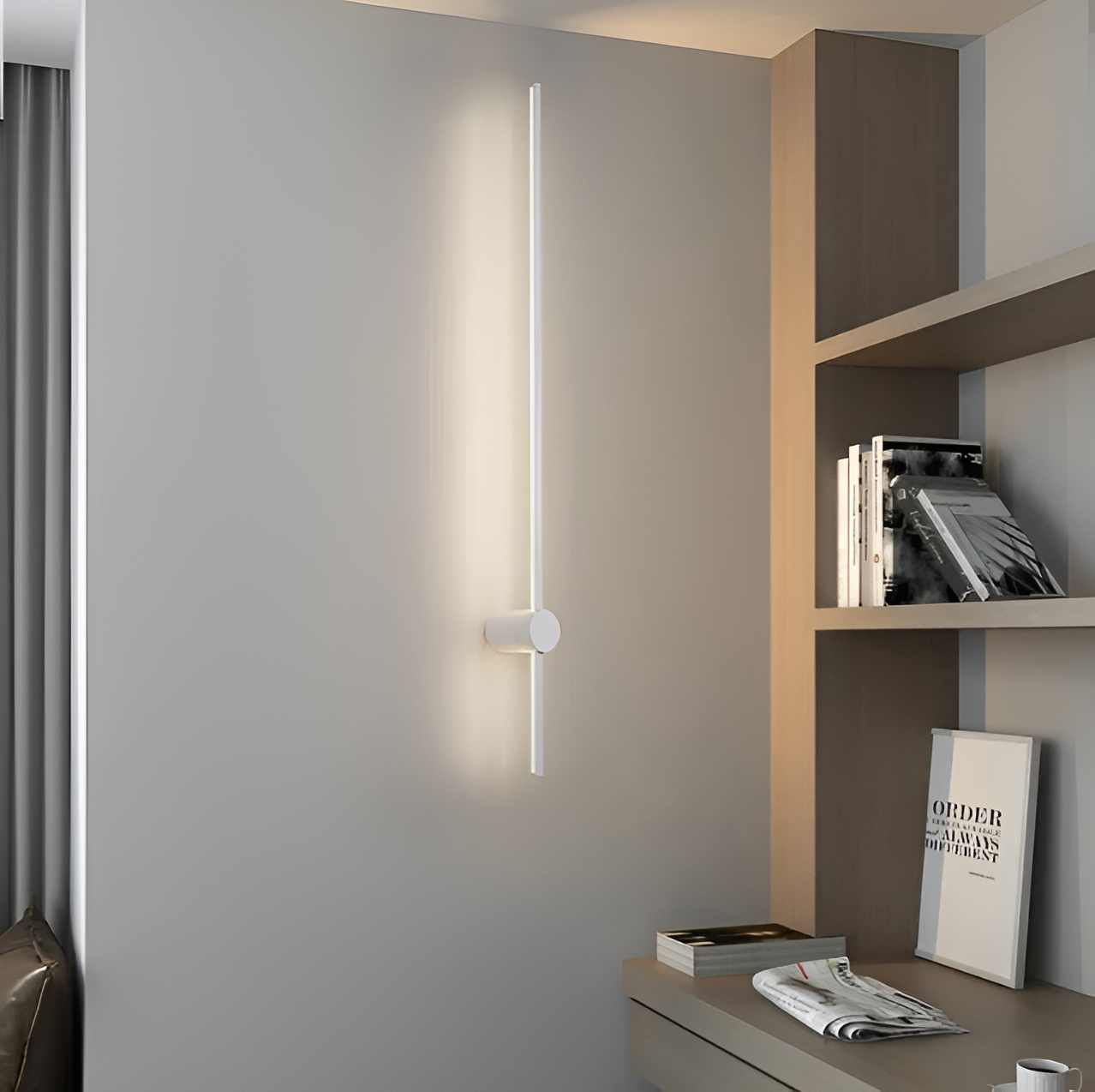 Ligne Scandinave – Applique murale LED linéaire au style épuré nordique