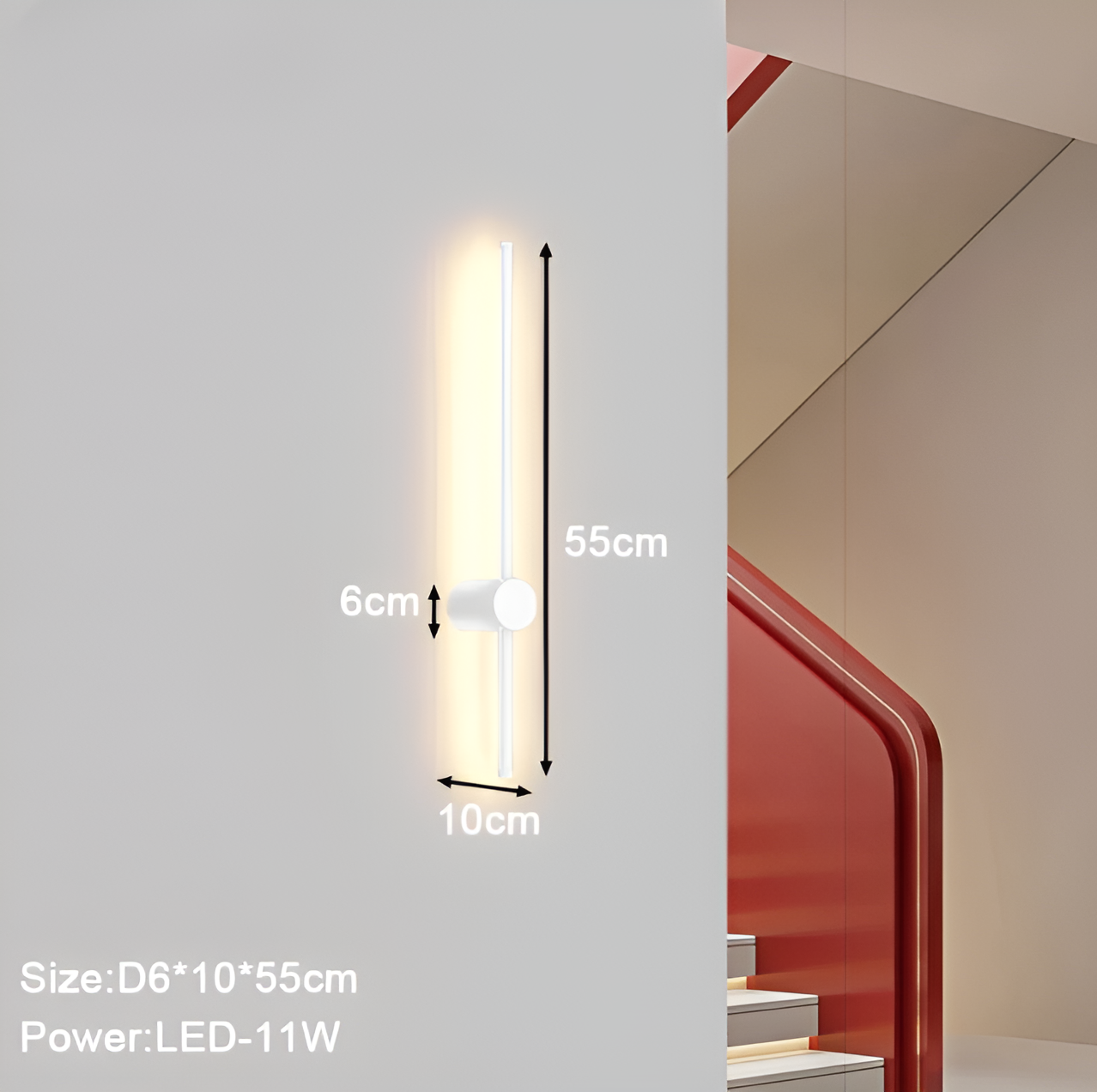 Ligne Scandinave – Applique murale LED linéaire au style épuré nordique
