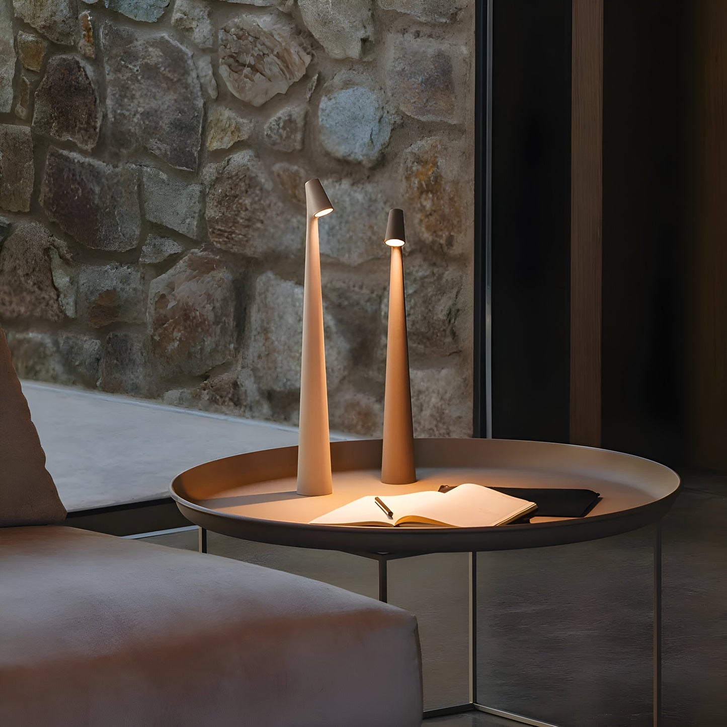 Élégante Lampe De Table LED Avec Capteur Tactile