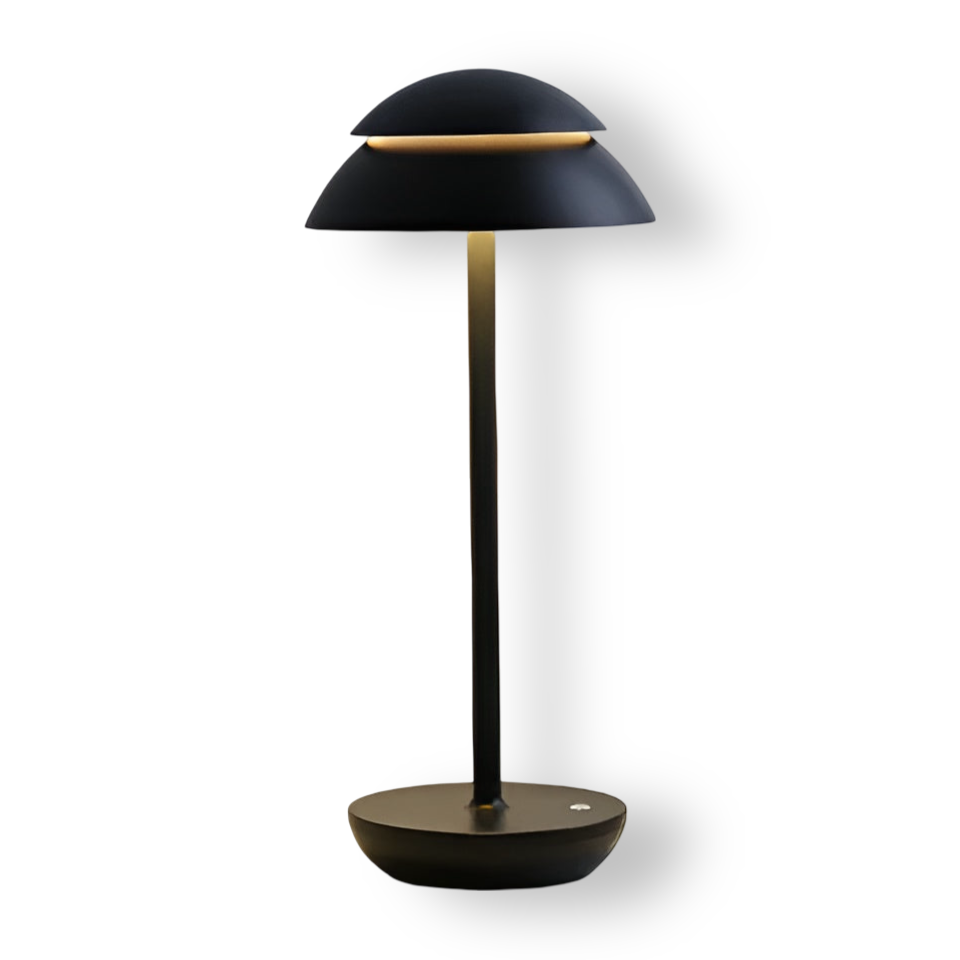 Lampe OmbraGlow – Lampe de table LED sans fil au design épuré avec abat-jour moderne