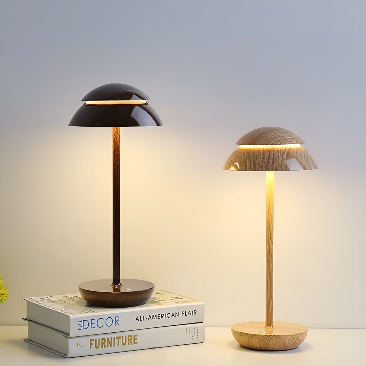 Lampe OmbraGlow – Lampe de table LED sans fil au design épuré avec abat-jour moderne