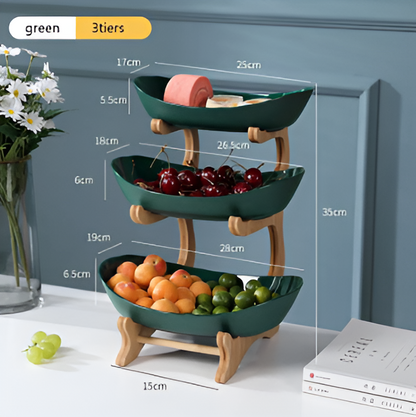 BoisPur Étagère – Corbeille minimaliste en bois sculpté