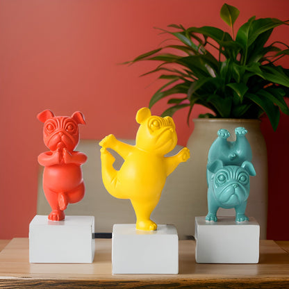 Danny – Figurine décorative Bulldog Yoga