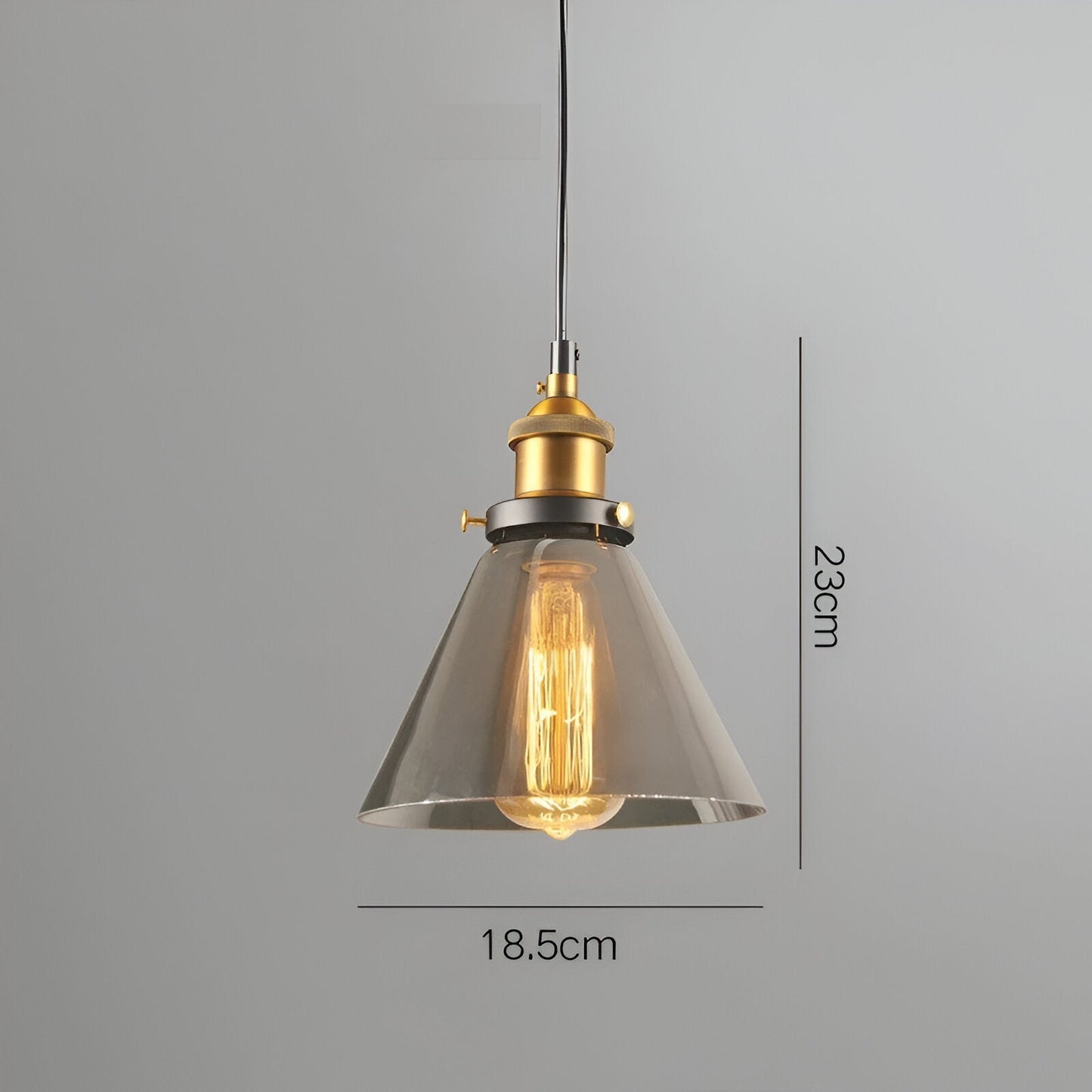 Norvella – Suspension en verre rétro nordique
