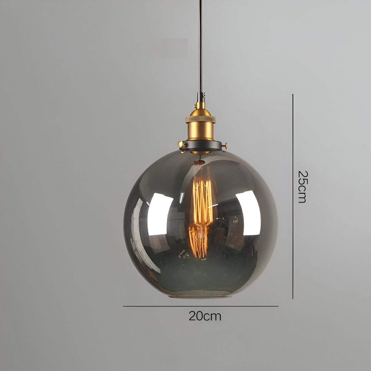 Norvella – Suspension en verre rétro nordique