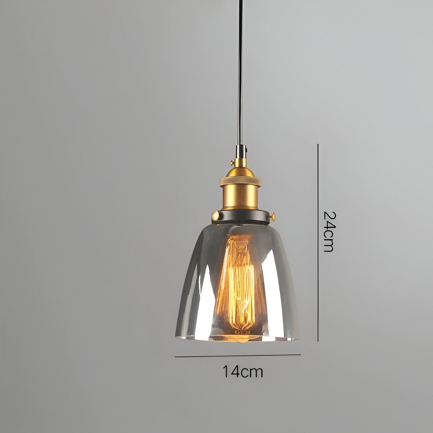 Norvella – Suspension en verre rétro nordique