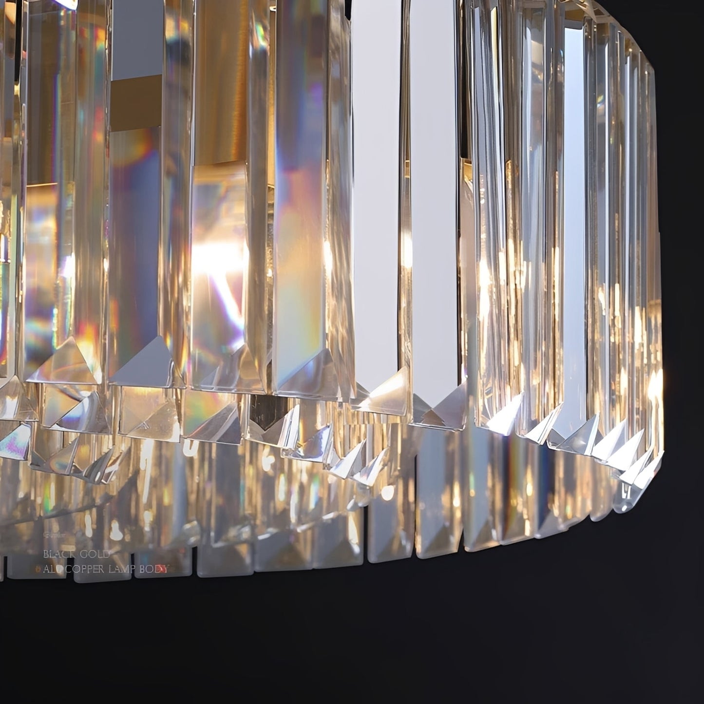 Elliot – Luxueuse Suspension en Cristal Postmoderne