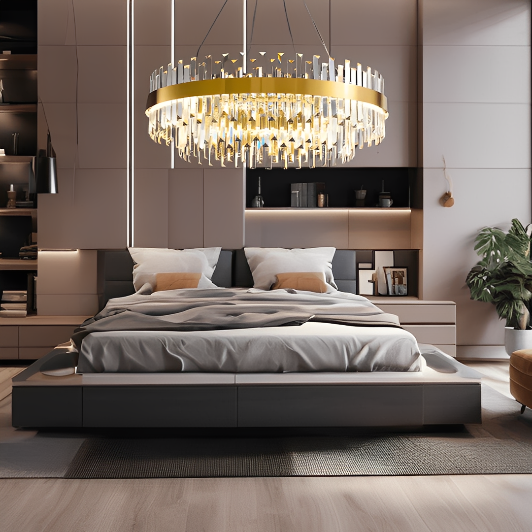 Elliot – Luxueuse Suspension en Cristal Postmoderne