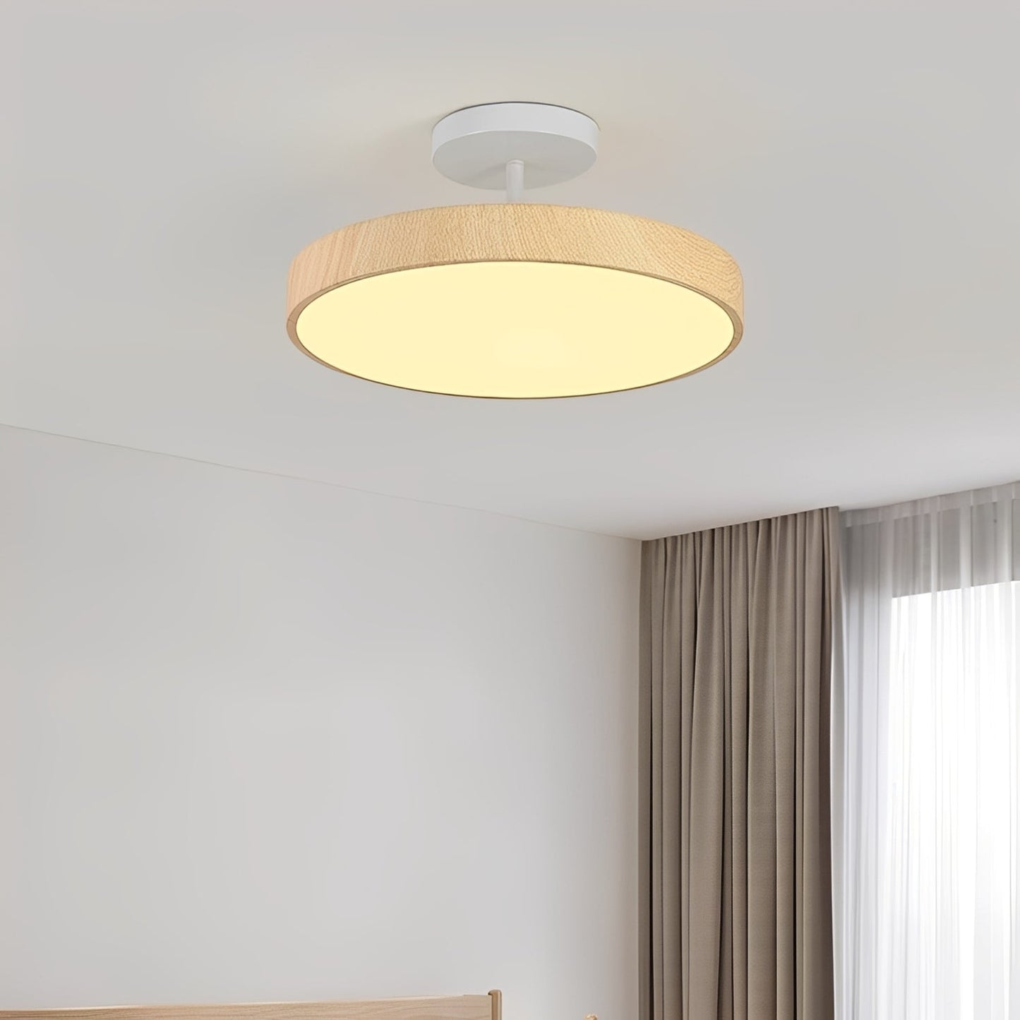 Luca – Lampe Plafond Minimaliste en Bois