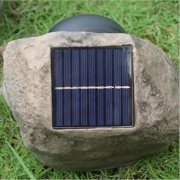 Rune – Lampe solaire de jardin ajustable en pierre