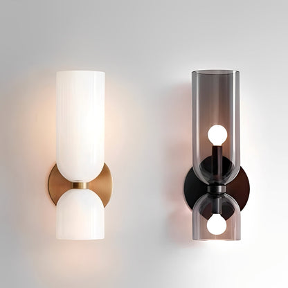 Arik – Plafonnier double globe en verre