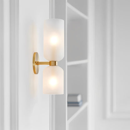 Arik – Plafonnier double globe en verre