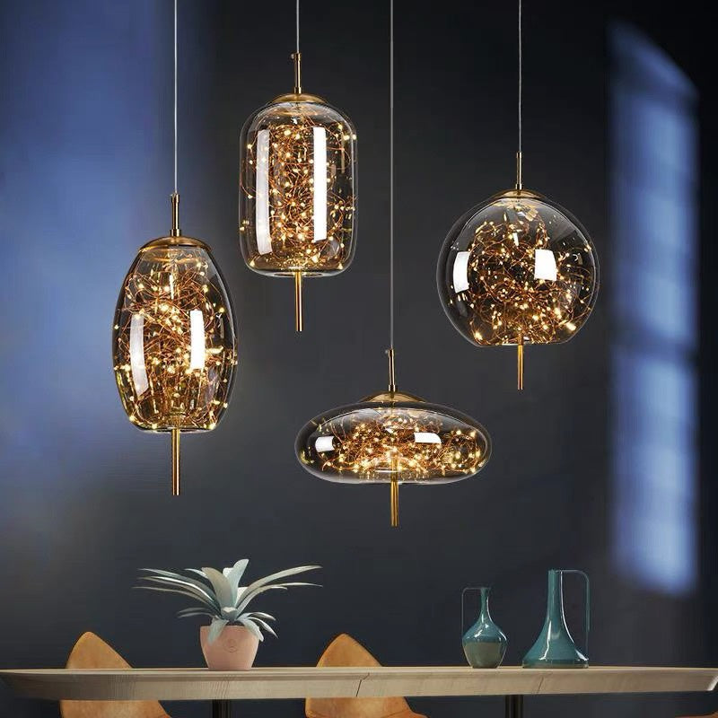 Rio – Suspension en verre moderne