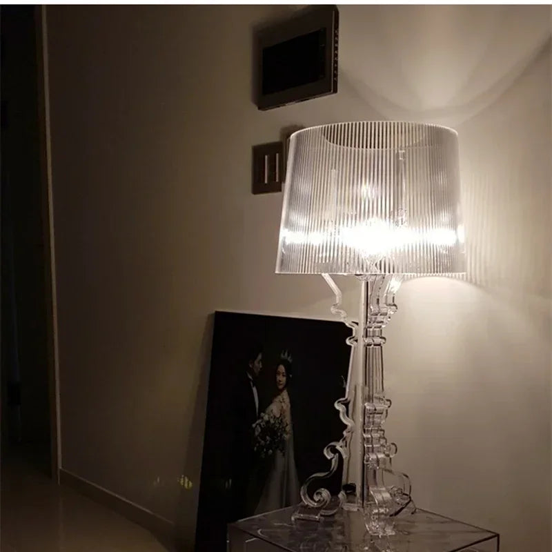 Lampe de Table Baroque en Acrylique
