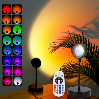 Solenne – Lampe d'atmosphère coucher de soleil avec trépied poulpe
