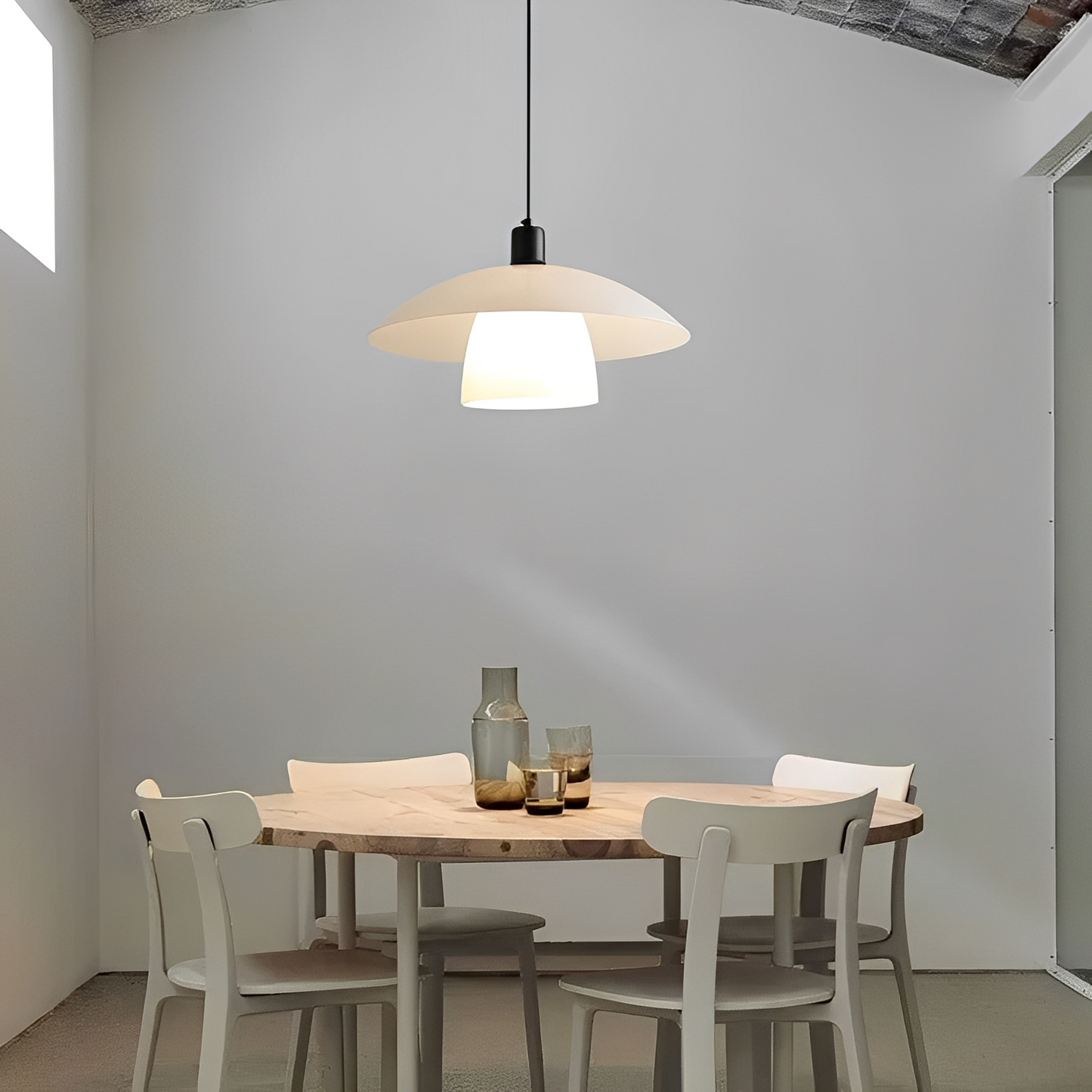 Mika – Lampe Suspendue Japonaise en Style Cream