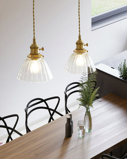 Vinxie – Lampe Suspendue en Verre Américain