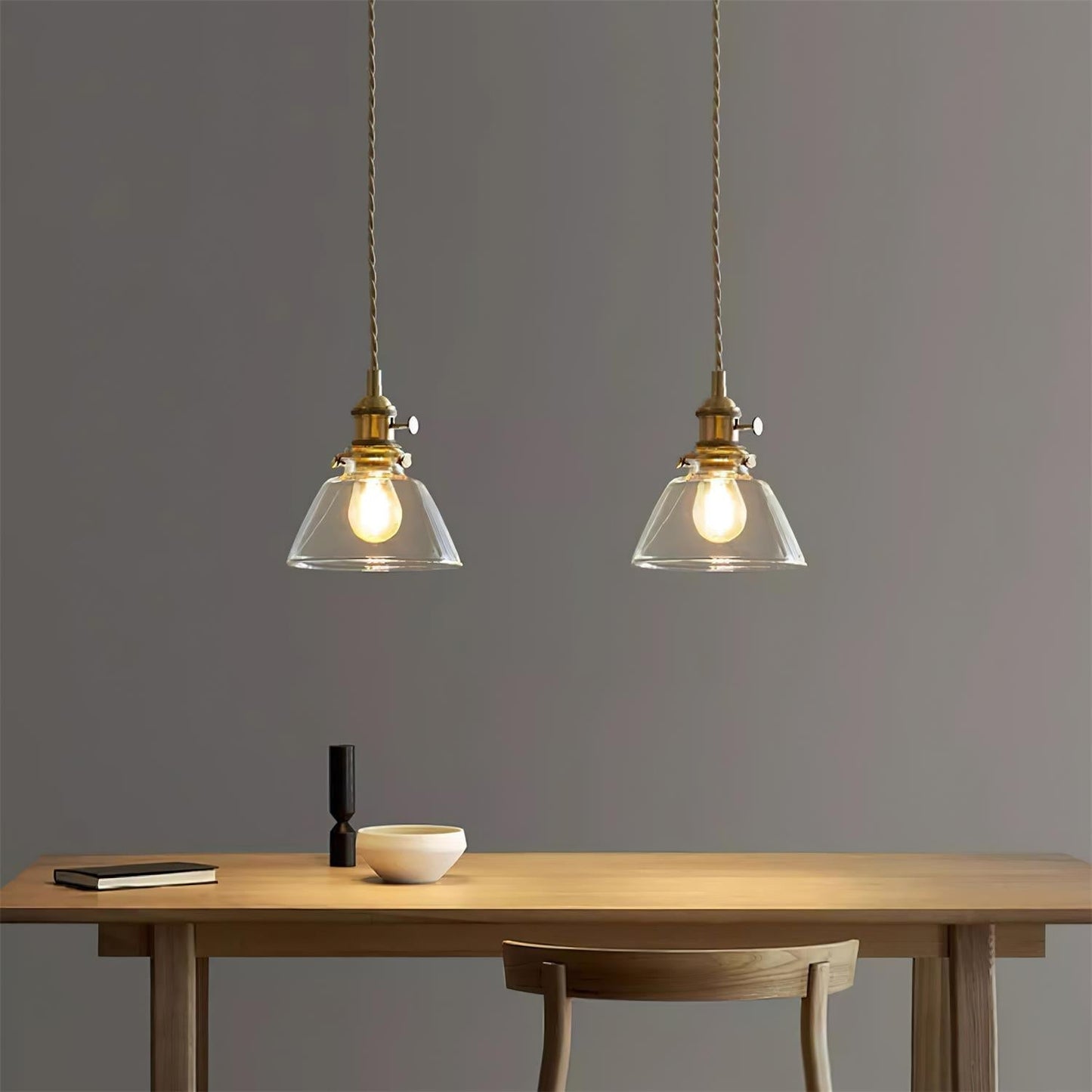 Vinxie – Lampe Suspendue en Verre Américain