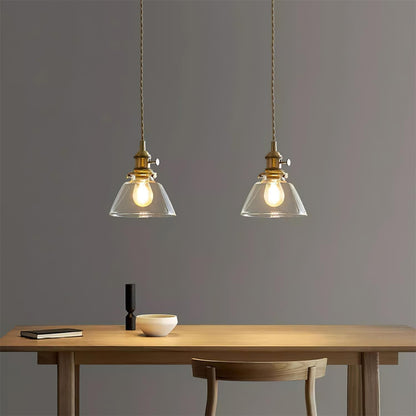 Vinxie – Lampe Suspendue en Verre Américain