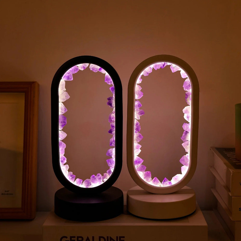 Amelith – Lampe de chevet LED en cristal