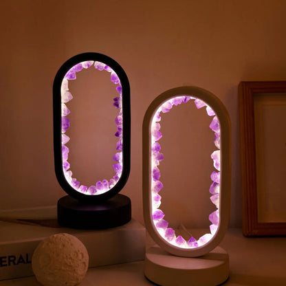 Amelith – Lampe de chevet LED en cristal